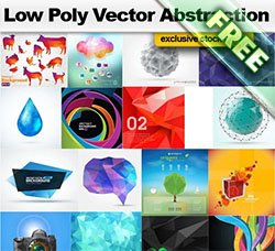 晶格化图案：Low Poly Vector Absraction